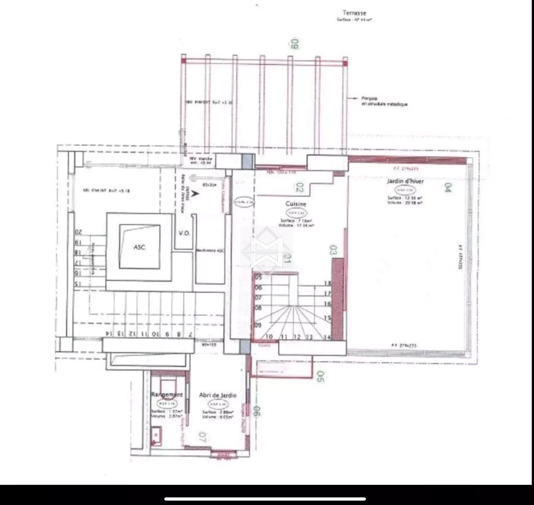 Sale Apartment MonteCarlo 2 Bedrooms Sea view Near Casino . Ref